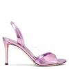Giuseppe Zanotti Basic 85 Slingback Metallic Sandals