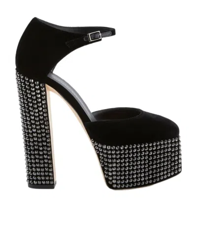 Giuseppe Zanotti Bebe 150mm Crystal-embellished Pumps In Black