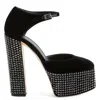 Giuseppe Zanotti Bebe 150mm Crystal-embellished Pumps In Black