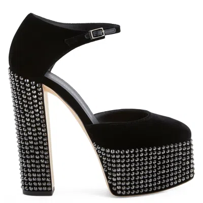 Giuseppe Zanotti Bebe Strass In Black