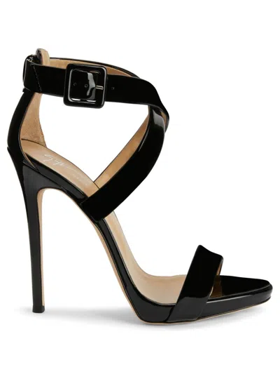 Giuseppe Zanotti Bellis 120mm Leather Sandals In Black