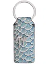 Giuseppe Zanotti Bernaard Leather Keyring In Blue