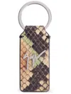 Giuseppe Zanotti Bernaard Leather Keyring In Brown