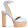 Giuseppe Zanotti 120mm Betty Sandals In Blue