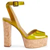 Giuseppe Zanotti 120mm Betty Sandals In Yellow