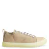 Giuseppe Zanotti Frankie Low-top Leather Sneakers In Beige