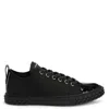 Giuseppe Zanotti Frankie Low-top Leather Sneakers In Black