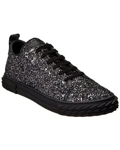 Pre-owned Giuseppe Zanotti Blabber Glitter Sneaker Men's Black 40