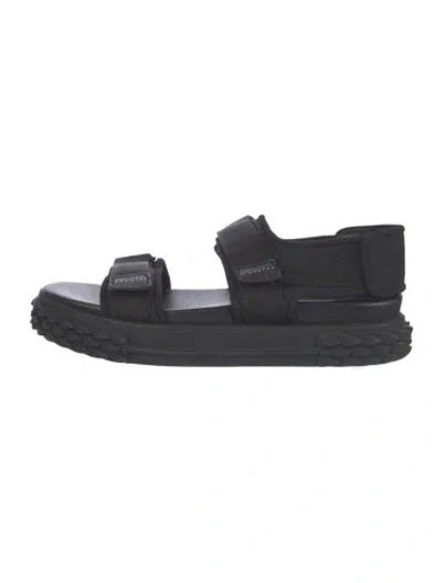 Pre-owned Giuseppe Zanotti Blabber Gummy Neoprene Sandals In Black