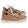 Giuseppe Zanotti Blabber Low Top Trainers In Pink Cotton In Brown
