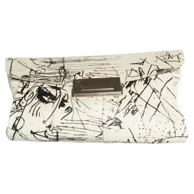 Pre-owned Giuseppe Zanotti , Black And White Clutch