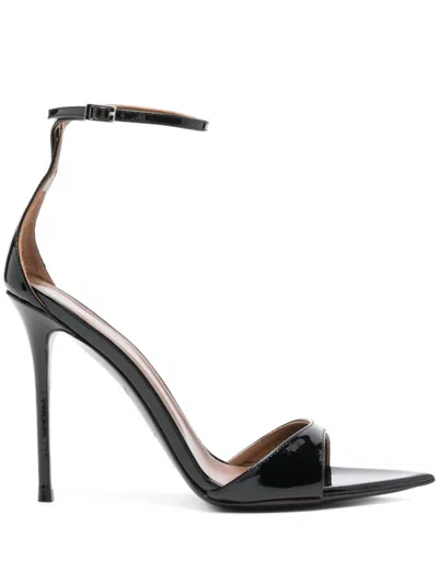 Giuseppe Zanotti Black Ankle Strap Heels