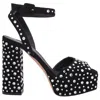 Giuseppe Zanotti New Betty Sparkle 120mm Platform Sandals In Black