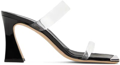 Giuseppe Zanotti Black Flaminia 85 Heeled Sandals In Transparent Black
