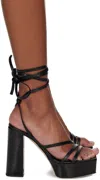 Giuseppe Zanotti Black Flavienne Heeled Sandals In Black