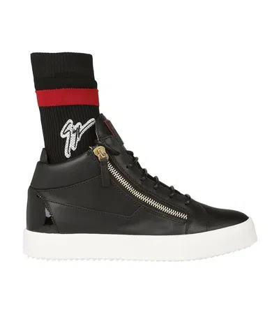 Giuseppe Zanotti Black Lace-up Casual Sneakers