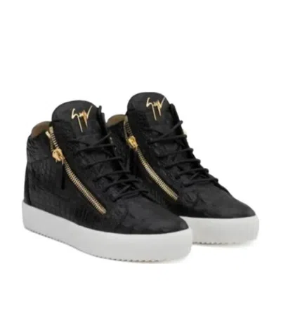 Giuseppe Zanotti Black Logo Casual Sneakers