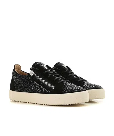 Giuseppe Zanotti Black Logo Sneakers