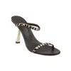 Giuseppe Zanotti Black Marty Leather Glitter Heels In Black