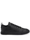 Giuseppe Zanotti Black Sneakers With Textured Rubber Sole In Black