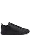 Giuseppe Zanotti Black Sneakers With Textured Rubber Sole In Black