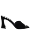 Giuseppe Zanotti Black Solhene Velvet-effect Mules
