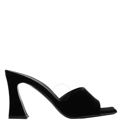 Giuseppe Zanotti Solhene Velvet Mules In Black