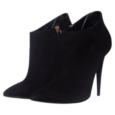 Pre-owned Giuseppe Zanotti , Black Suede Ankle Boots
