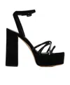 Giuseppe Zanotti Crystal Ankle-strap Platform Sandals In Black