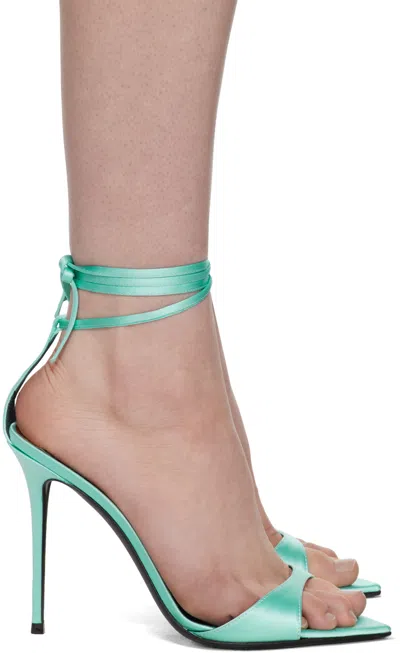 Giuseppe Zanotti Blue Intrigo Heeled Sandals In Pool