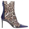Giuseppe Zanotti Blue Leopard Pvc Boots