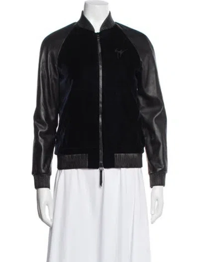 Pre-owned Giuseppe Zanotti Bomber Jacket In Black