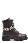 Giuseppe Zanotti Chain Ankle Boots In Black