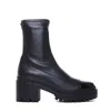 Giuseppe Zanotti Chunky Heel Leather Ankle Boots In Black