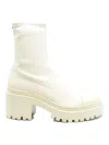 Giuseppe Zanotti Multicolor Leather Ankle Boots With Block Heel In Neutral