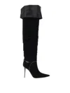 Giuseppe Zanotti Secret High Boot 105 High Heels Boots In Black Suede And Leather In Black