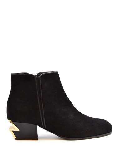 Giuseppe Zanotti Heeled Ankle Boots In Black