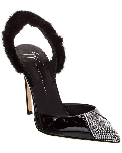 GIUSEPPE ZANOTTI BRAQUEL 105 PATENT SLINGBACK PUMP