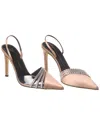 Giuseppe Zanotti Braquel 105 Satin & Vinyl Slingback Pump (authentic Pre-  Owned)