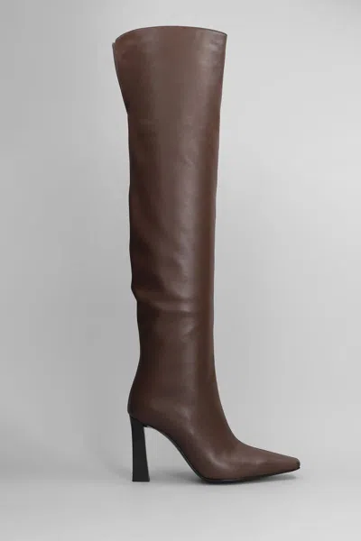 Giuseppe Zanotti Brenda 90 High Heels Boots In Brown
