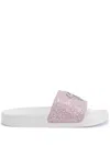 Giuseppe Zanotti Brett Sandalen Mit Glittern In Pink