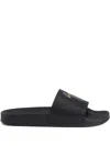 Giuseppe Zanotti Brett Logo-embellished Leather Slides