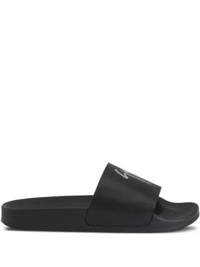 Giuseppe Zanotti Brett Logo-embellished Slides