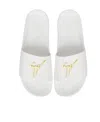Giuseppe Zanotti Brett Logo-plaque Sliders In White