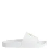 Giuseppe Zanotti Brett Leather Logo-print Slides In Multi
