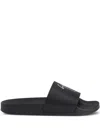 Giuseppe Zanotti Brett Signature-embellished Leather Sandals In Black