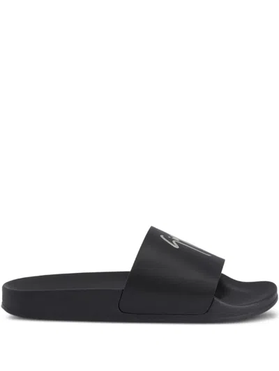 Giuseppe Zanotti Brett Signature-embellished Leather Sandals