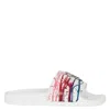 Giuseppe Zanotti Brett Logo-plaque Slides In White