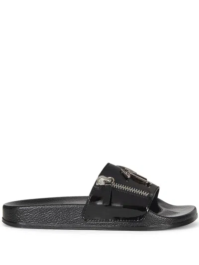 Giuseppe Zanotti Brett Zip Slides In Schwarz