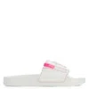Giuseppe Zanotti Brett Logo Zip Slides In White